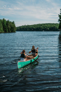 girls camp, Camp Wapomeo, Green Canoe, Canoeing, Camping, Canoe Trip, Girls Adventure Camp